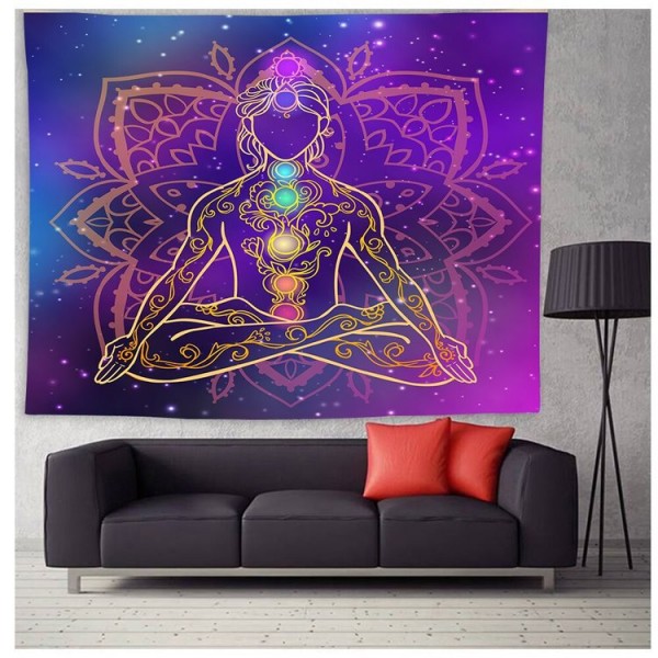 Seven Chakras - Printed Tapestry