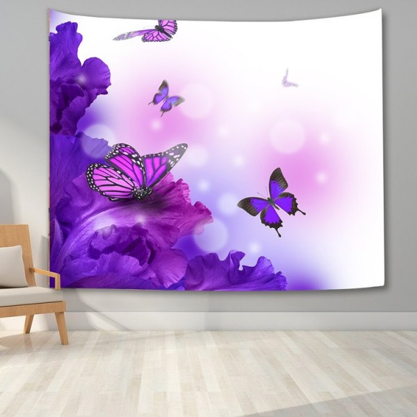 Watercolor Butterflies - Printed Tapestry