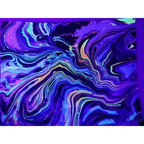 Psychedelic Fluid  - Printed Tapestry