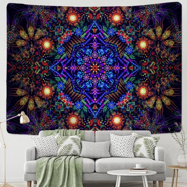 Psychedelic Mandala - Printed Tapestry