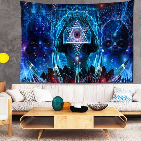 Psychedelic Meditator- Printed Tapestry