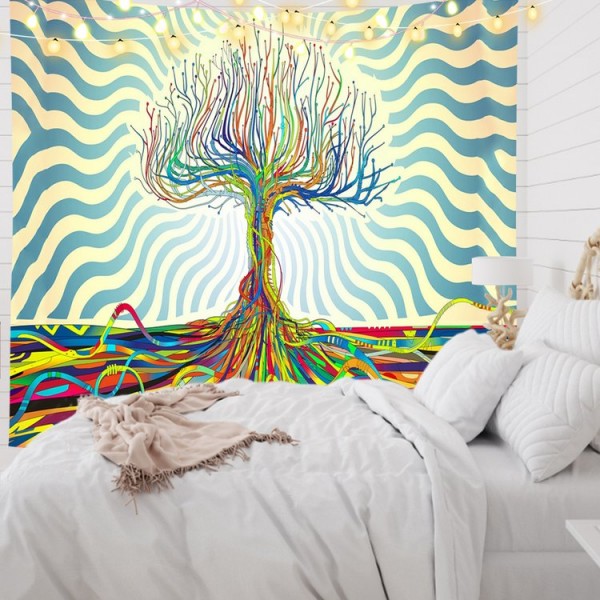 Psychedelic Tree - Printed Tapestry