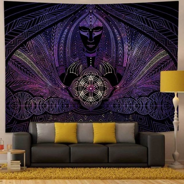 Psychedelic Woman - Printed Tapestry