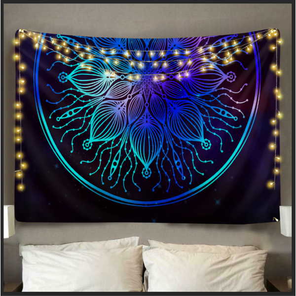 Purple Mandala  - Printed Tapestry