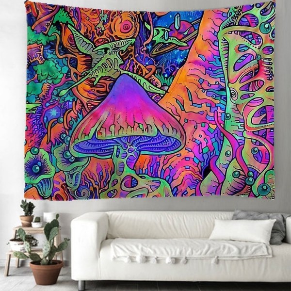 Psychedelic Mushroom - Printed Tapestry