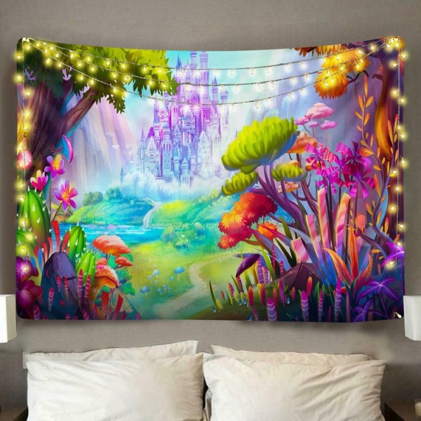 Fantasy Castle  - Printed Tapestry