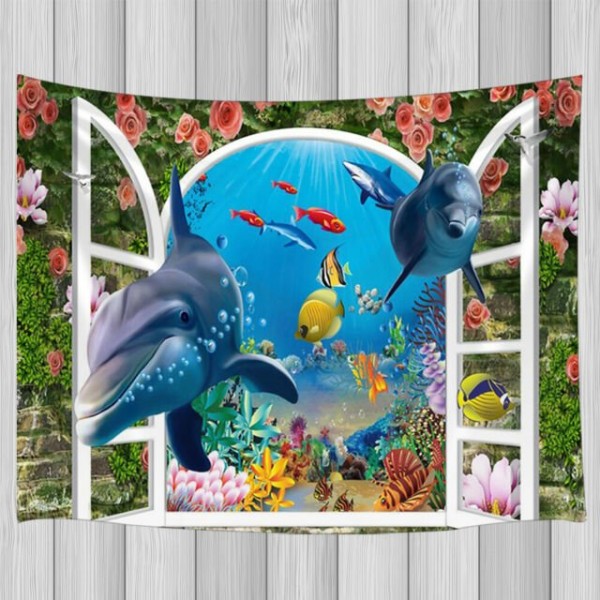 Dolphin - Printed Tapestry