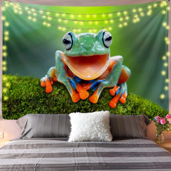 Real Happy Frog - Printed Tapestry