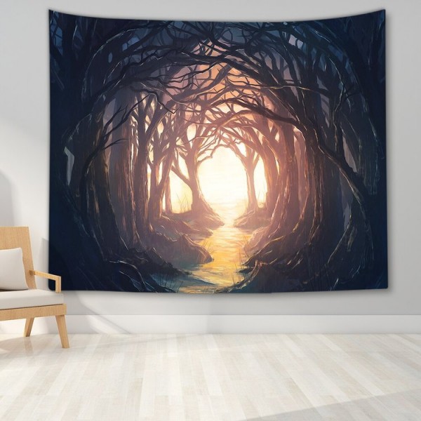 Night Nature Landscap - Printed Tapestry