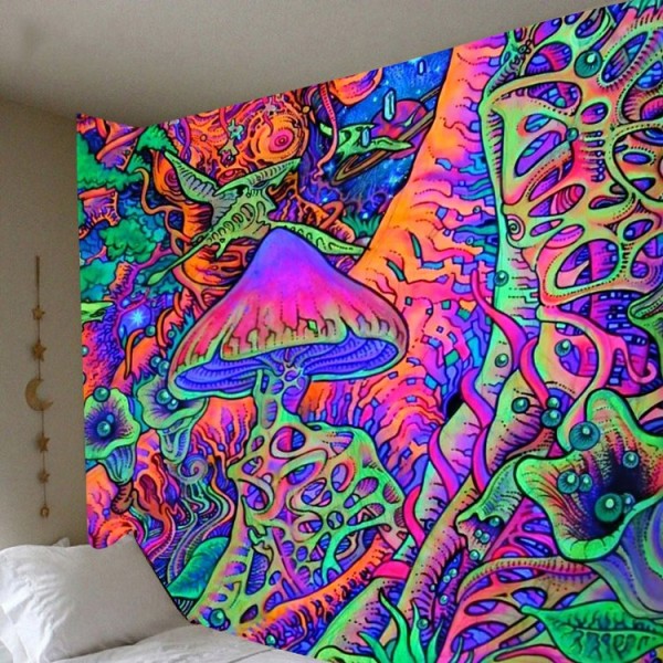 Psychedelic Mushroom - Printed Tapestry