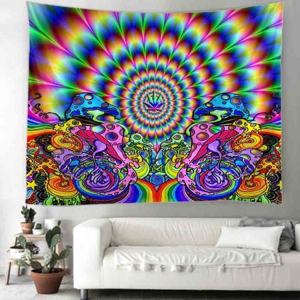 Psychedelic Mushroom - Printed Tapestry