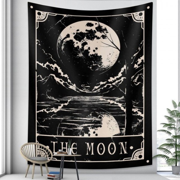 The Moon - Printed Tapestry