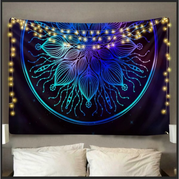 Purple Mandala - Printed Tapestry