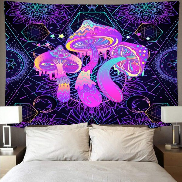 Psychedelic Mushroom - Printed Tapestry