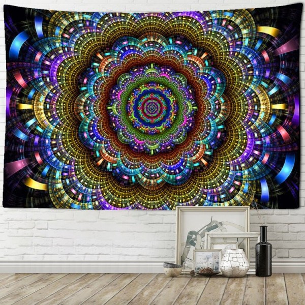 Psychedelic Mandala - Printed Tapestry