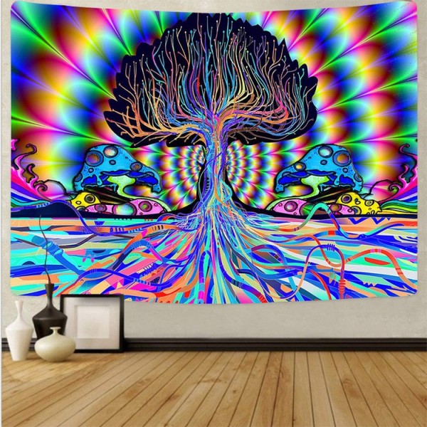 Psychedelic Tree - Printed Tapestry